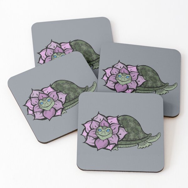 Item preview, Pretty Little Flower Turtle designed and sold by Otter-Grotto.