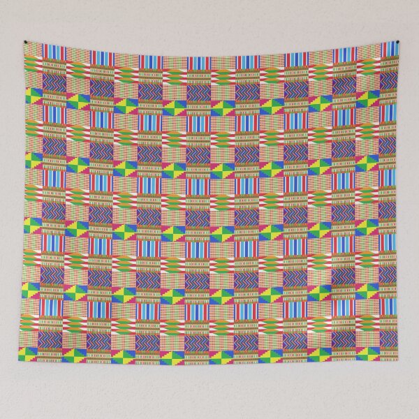 Item preview, Colorful Kente Cloth Seamless Pattern designed and sold by 8118420I.