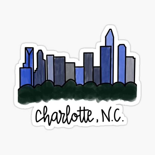 Charlotte Knights PSG Skyline Fridge Magnet