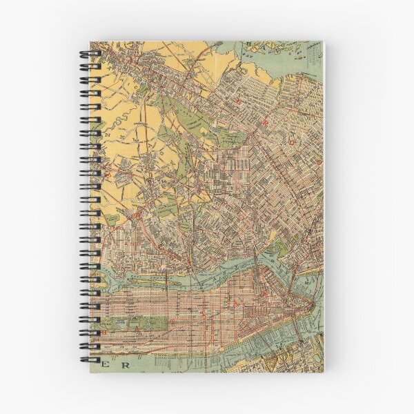 Item preview, Vintage Map of New York City (1913) designed and sold by BravuraMedia.
