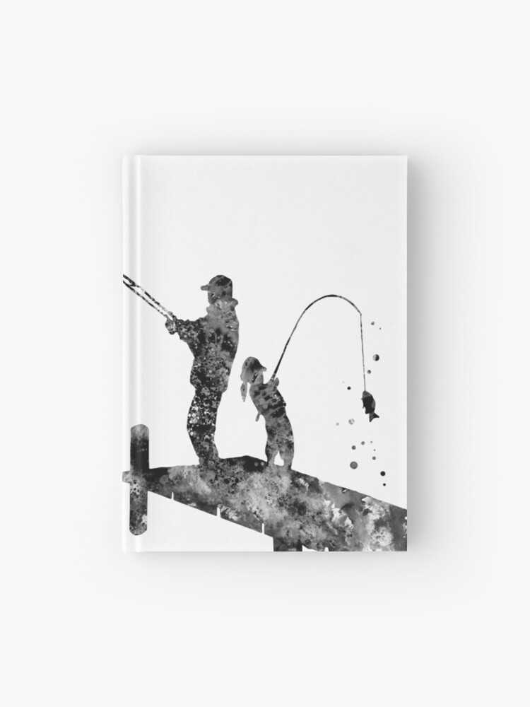 Daddy's little fishing buddy, fisherman, father and daughter fishing |  Hardcover Journal
