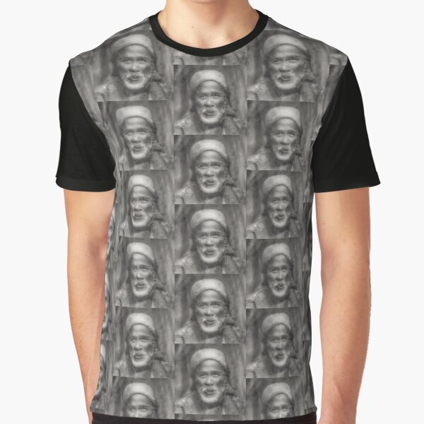 SAI BABA OF SHIRDI BLACK WHITE Graphic T-Shirt