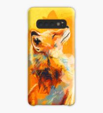 Blissful Light - Fox illustration, animal portrait, inspirational Case/Skin for Samsung Galaxy