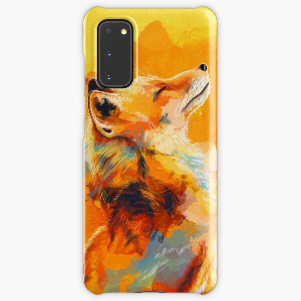 Blissful Light - Fox illustration, animal portrait, inspirational Samsung Galaxy Snap Case