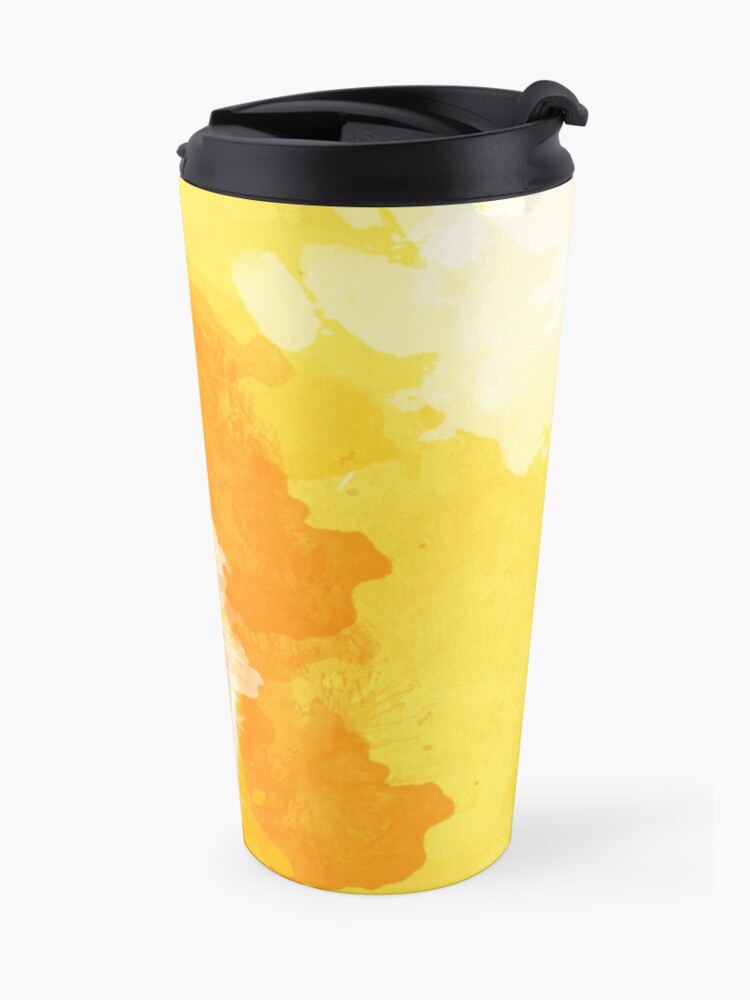 Alternate view of Blissful Light - Fox illustration, animal portrait, inspirational Travel Mug