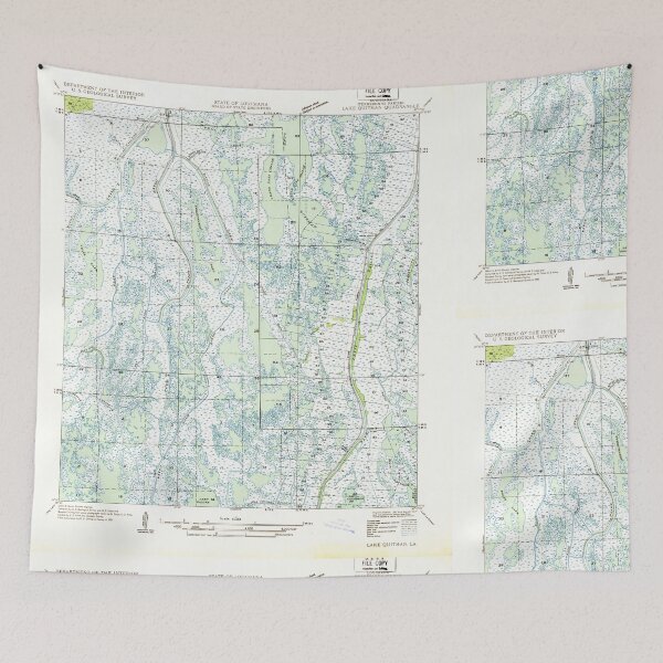 Item preview, USGS TOPO Map Louisiana LA Lake Quitman 333909 1935 31680 designed and sold by WetdryvacRB01.