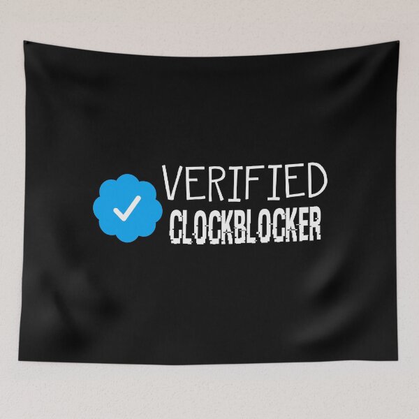 Item preview, Verified Clockblocker (Black) designed and sold by AlexVR.