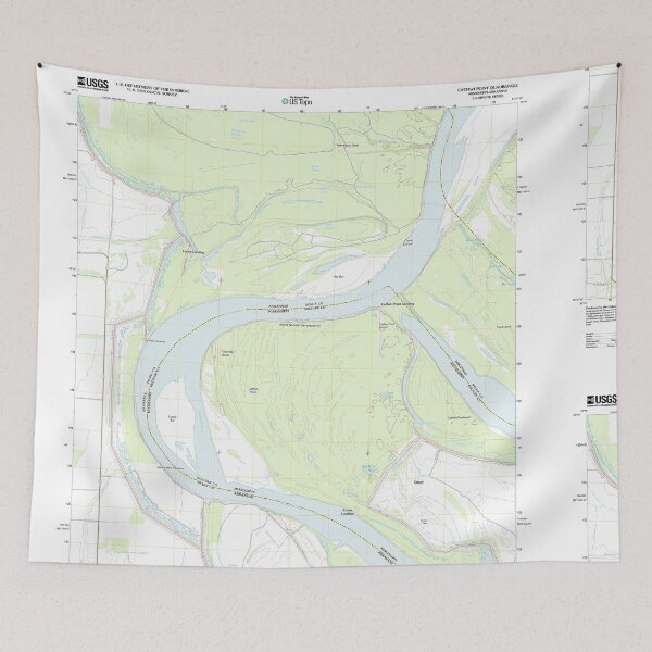 Item preview, USGS TOPO Map Mississippi MS Catfish Point 20120402 TM designed and sold by WetdryvacRBO2.