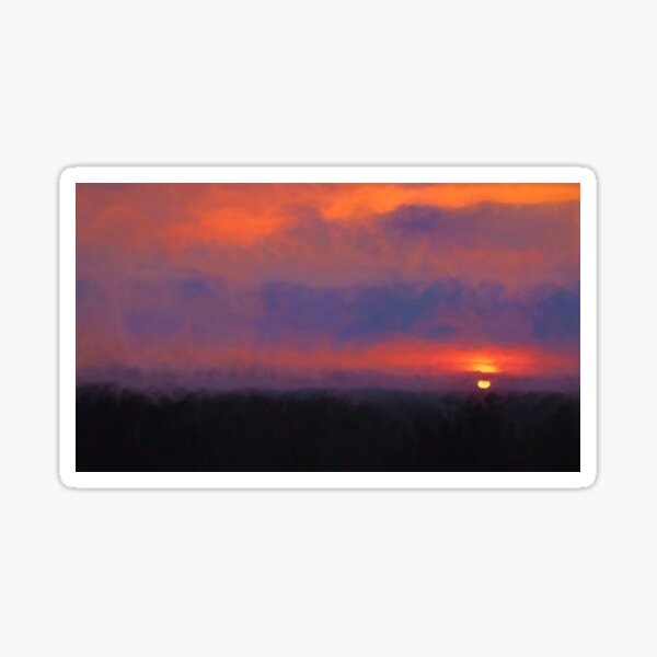 The Colors of Sunset and my Heart Sticker