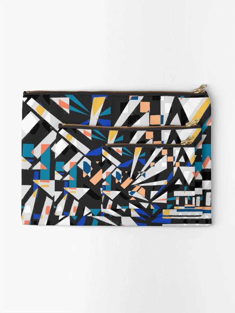Thumbnail 2 of 4, Zipper Pouch, Abstract Five designed and sold by -Patternation-.