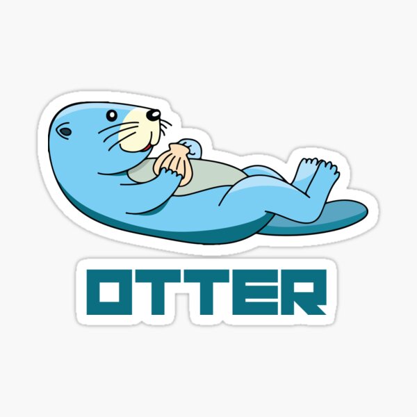 Baby Otter Sticker for Sale by Castiel3