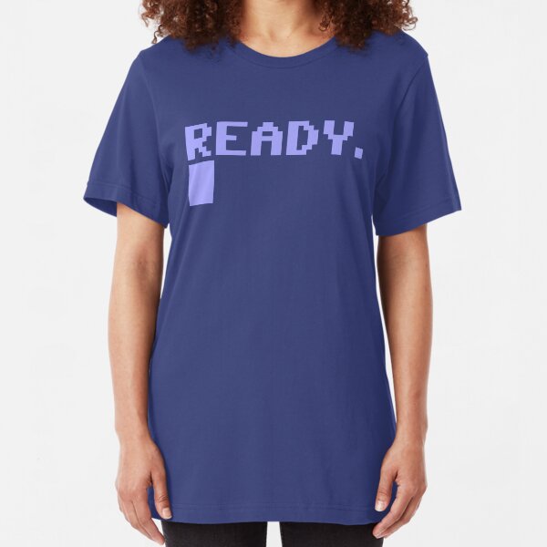 Commodore C64 Ready Slim Fit T-Shirt
