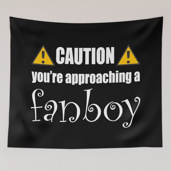 Item preview, Caution you're approaching a fanboy (Black) designed and sold by AlexVR.