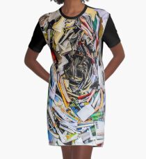 fwc 1396 book-collection-education-159751 Graphic T-Shirt Dress