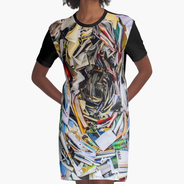 fwc 1396 book-collection-education-159751 Graphic T-Shirt Dress
