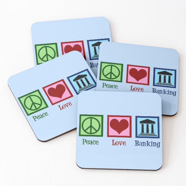 Item preview, Peace Love Banking designed and sold by Epic Love Designs.