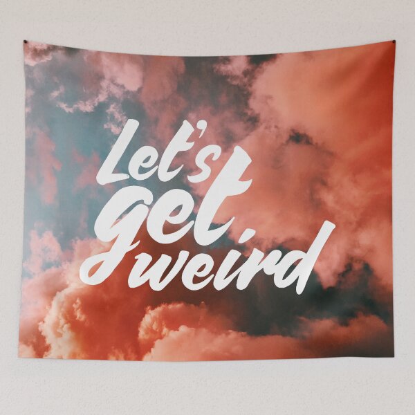 Item preview, Let's get weird! Pattern and Type designed and sold by raisedbywolves.