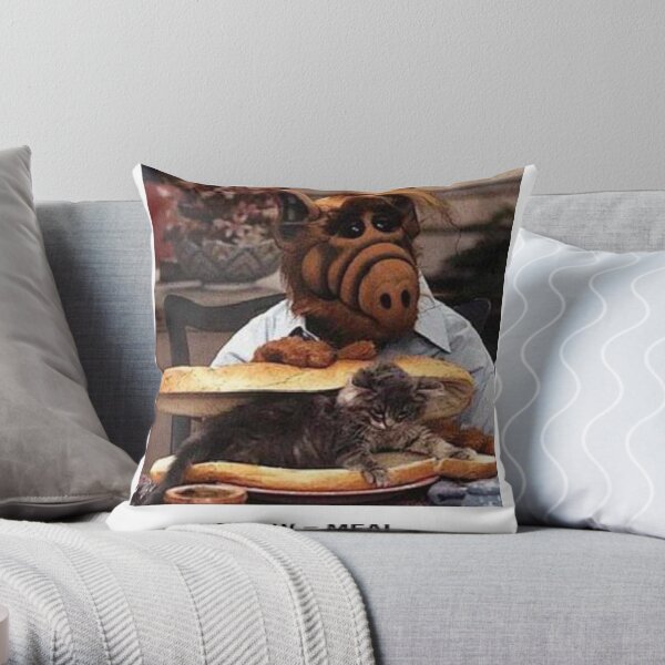 Alf Meow Throw Pillow