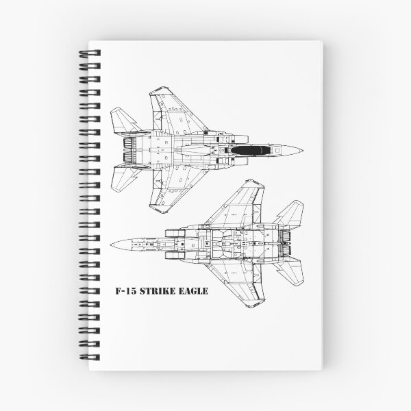 Item preview, F-15 Strike Eagle - Fighter Aircraft technical blueprint drawing designed and sold by BERGULATOR.