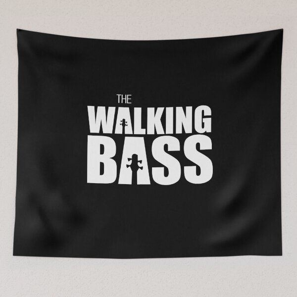 Item preview, THE WALKING BASS PLAYER cute gift design designed and sold by jodotodesign.