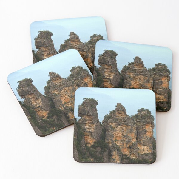 Item preview, Blue Mountains National Park, Echo Point, Three Sisters Rock, Outside Sydney Australia designed and sold by Sharon Schwalbe.