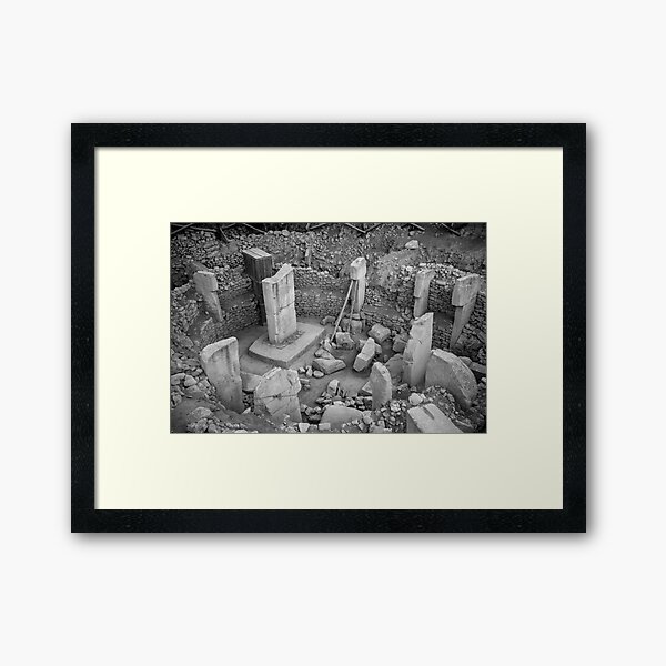 Ancient Site of Göbekli Tepe in southern Turkey Framed Art Print