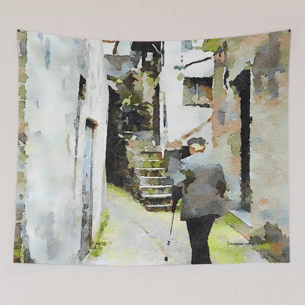 Item preview, Old man in the alley of the historic center designed and sold by Giuseppe Cocco.