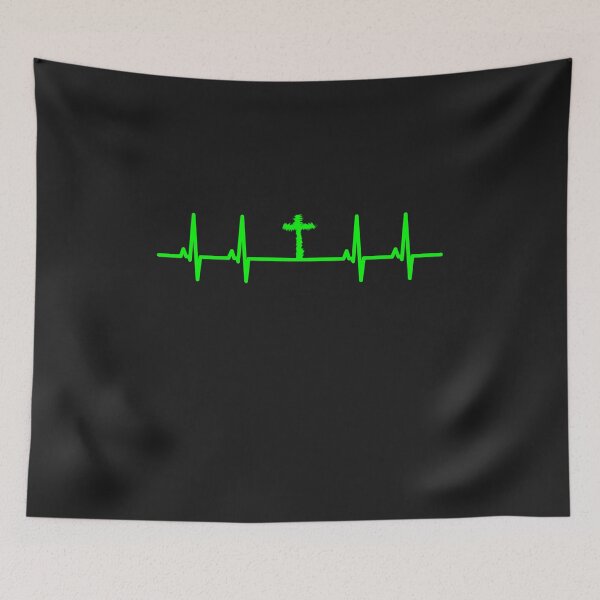 Item preview, Cross EKG heartbeat Christianity faith gift designed and sold by dm4design.
