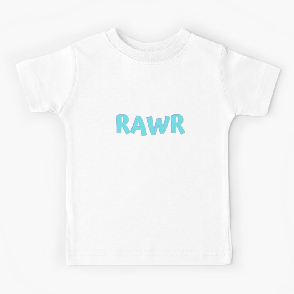 Rawr Kids T Shirt By Grasslanddesign Redbubble - rawr x3 nuzzles roblox roblox meme on meme