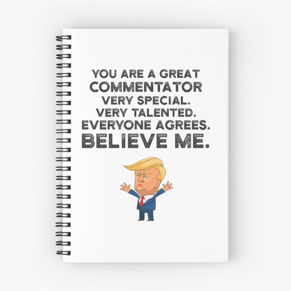 Item preview, Commentator Funny Trump designed and sold by UneDesigns.