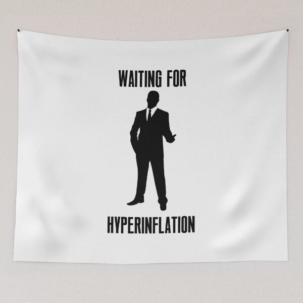 Item preview, Hyperinflation t shirt for investors | present designed and sold by ProjectsMM.
