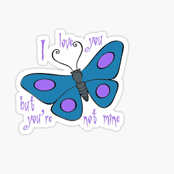 Corpse Bride Butterfly Sticker
