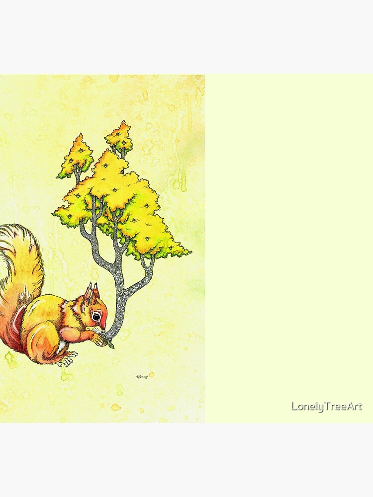 Oak Tree Squirrel by LonelyTreeArt