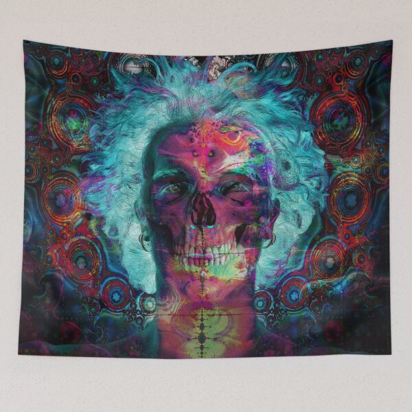 Item preview, Trippy Psychedelic Mandala Energy Art - Design 2 (BLUE) designed and sold by AUX Entertainment.