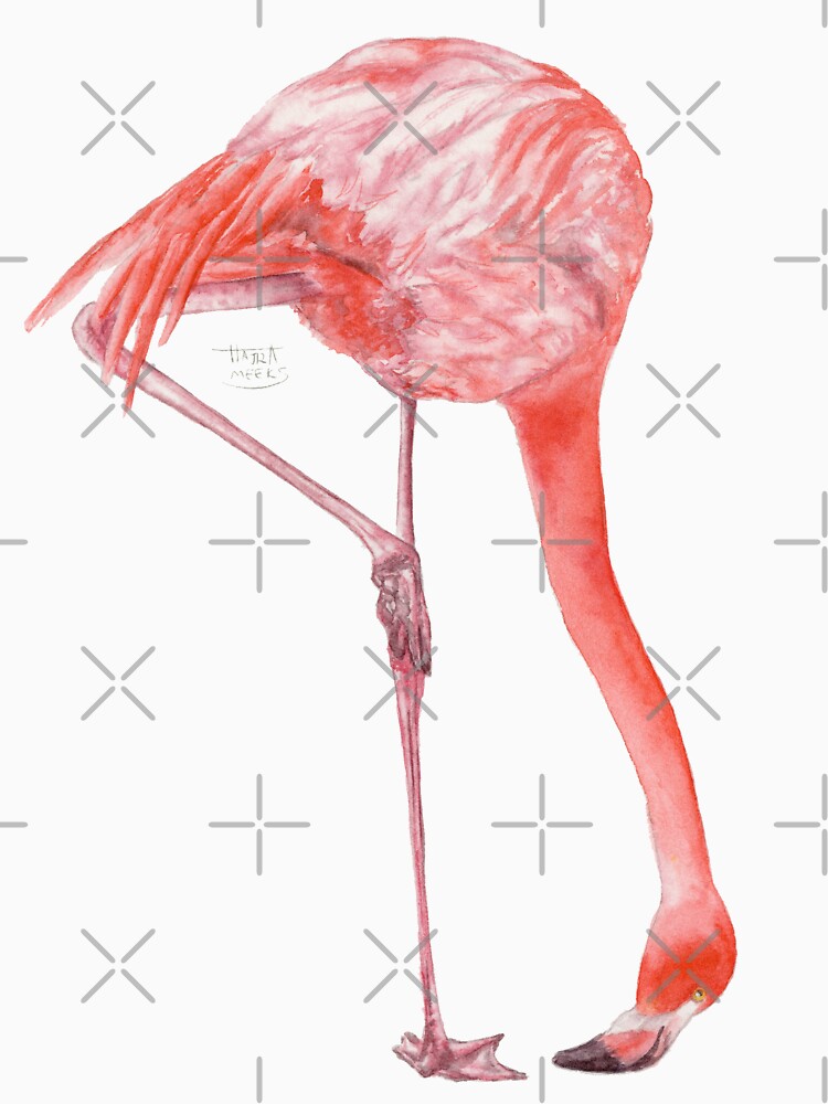 Watercolor Flamingo by HajraMeeks