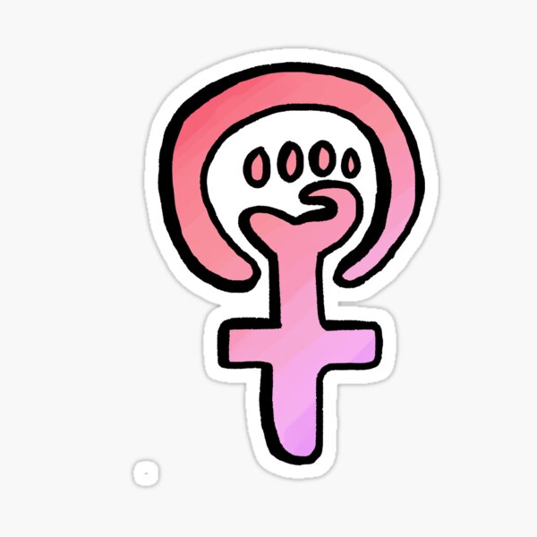 female empowerment hand symbol Sticker