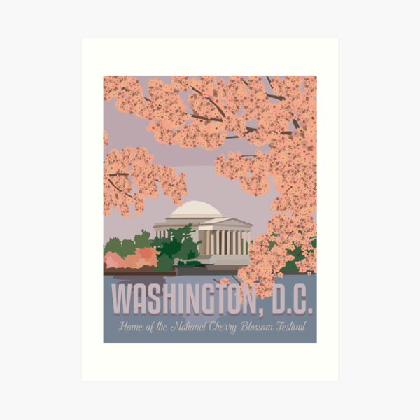 Washington, DC Travel Poster Art Print