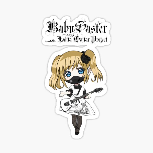 BabySaster - Lolita Guitar Project - Chibi Character Sticker