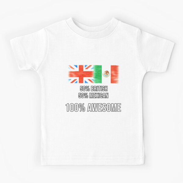 50/% British 50/% American 100/% Awesome UK United Kingdom Flag Funny Baby Onesie