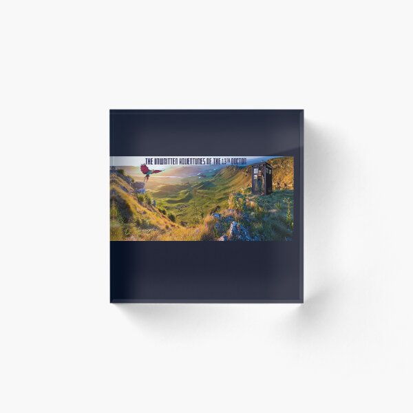 The Doctor and Dinosaur Valley Acrylic Block