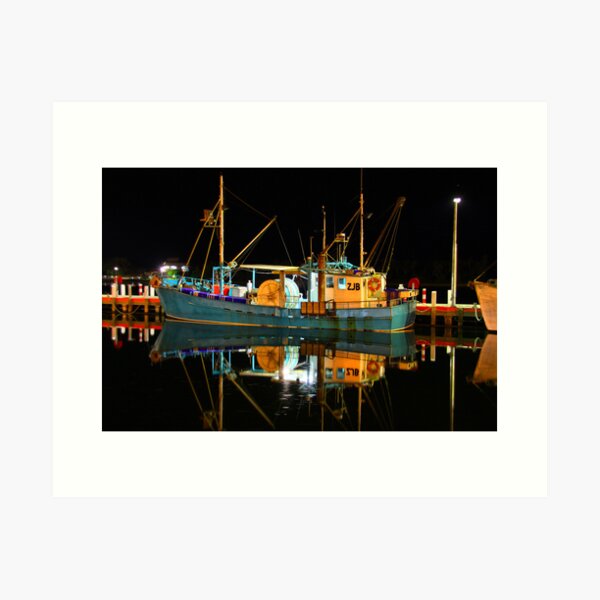 Item preview, Lakes Entrance Fishing Boats (At night) designed and sold by John Vandeven.