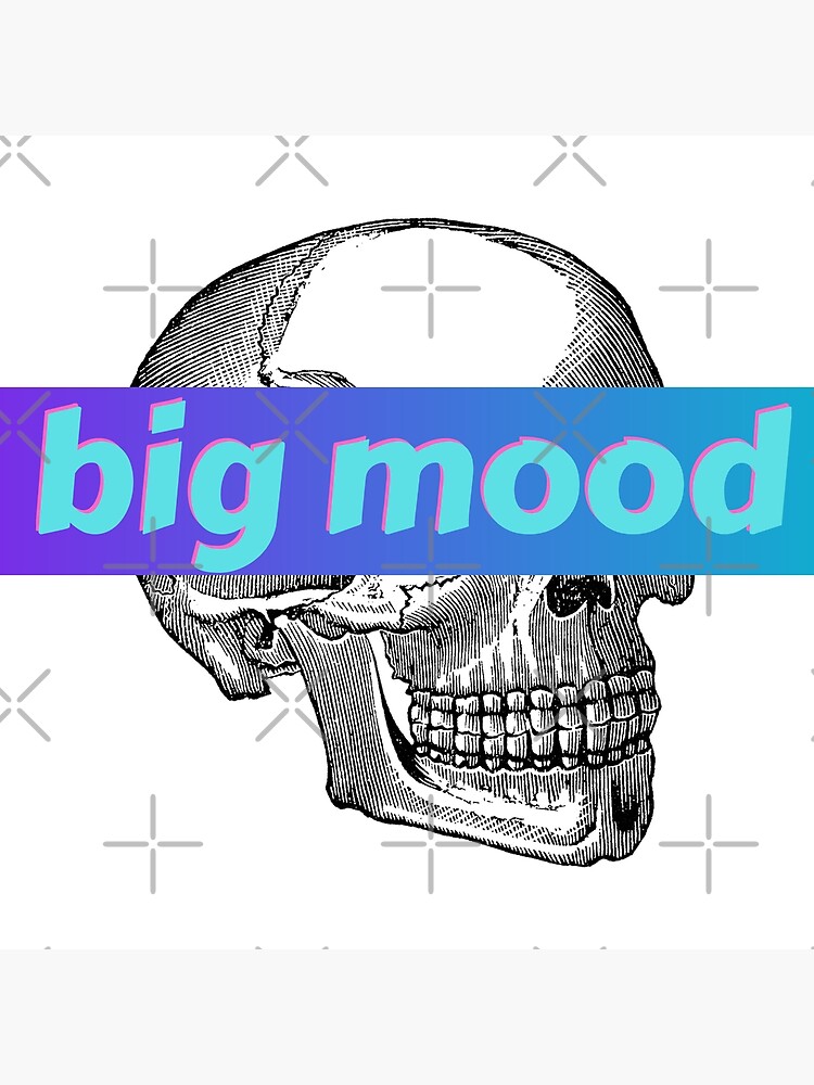 "big mood" Poster by GrasslandDesign Redbubble