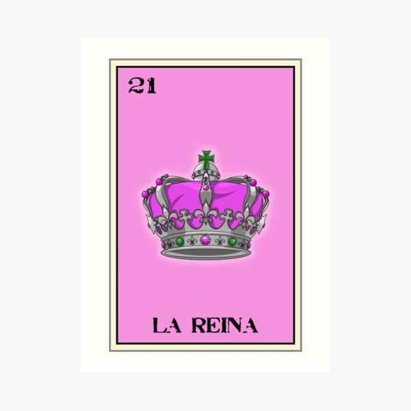 La Reina Loteria Design Art Print