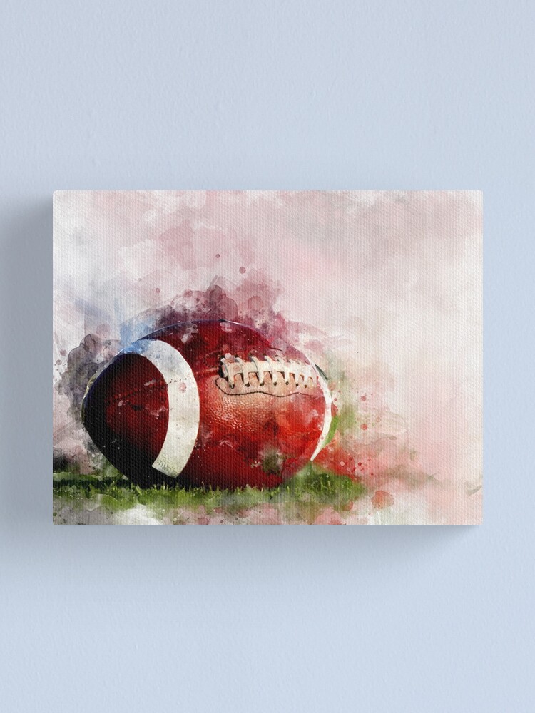 American Football Ball, Mini Art Print Framed Art Print