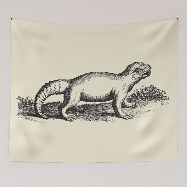 Item preview, Lystrosaurus Dinosaur Puppy Drawing | Ancient Fine Art Illustration  designed and sold by freshlypeeled.
