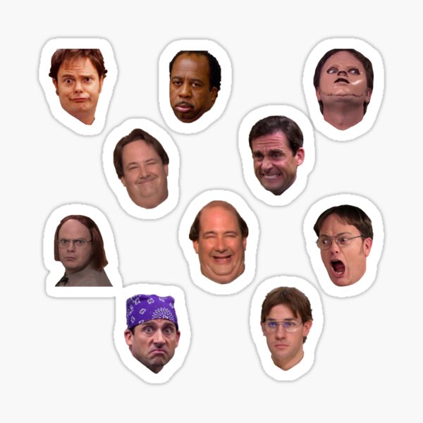 The Office Pack Faces Sticker