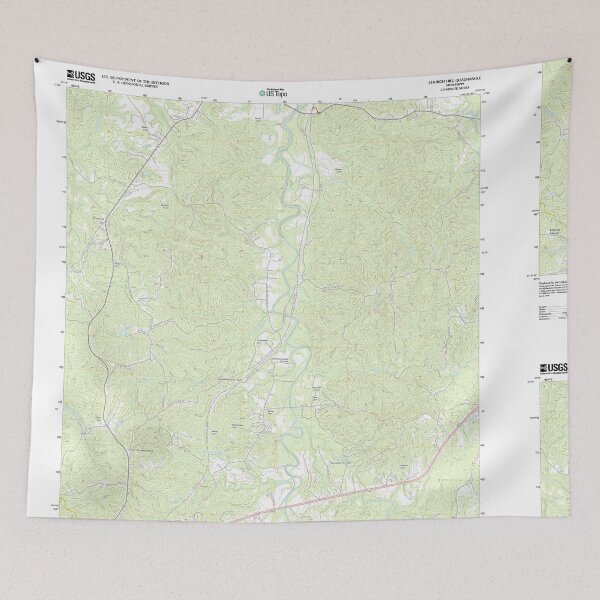 Item preview, USGS TOPO Map Mississippi MS Church Hill 20120320 TM designed and sold by WetdryvacRBO2.