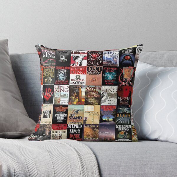Stephen King Novels Throw Pillow