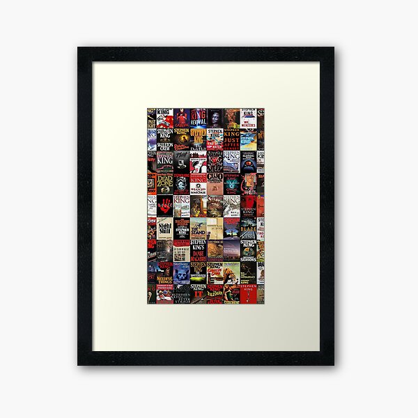 Stephen King Novels Framed Art Print