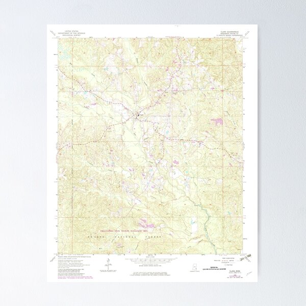 Item preview, USGS TOPO Map Mississippi MS Clara 335472 1964 24000 designed and sold by WetdryvacRBO2.